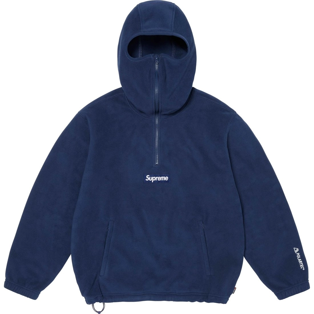 Supreme x Polartec FW24 WEEK14 Facemask Half Zip Hooded Sweatshirt logo