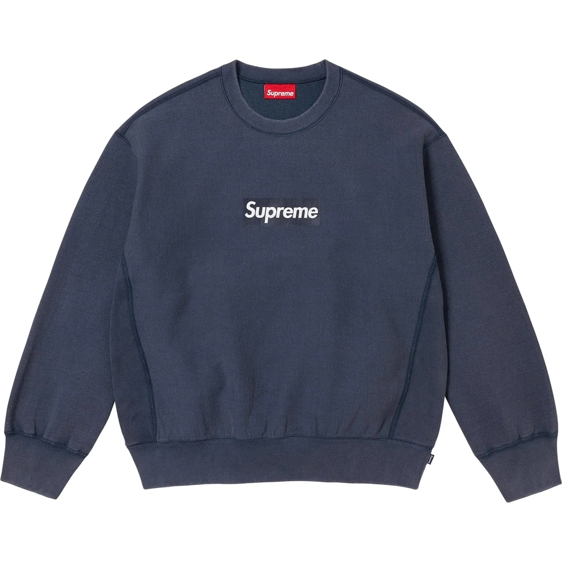 Supreme SS25 Washed Box Logo Crewneck logo