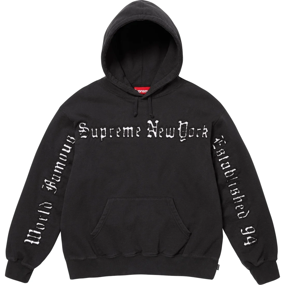 Supreme SS25 Contrast Cutout Hooded Sweatshirt logo