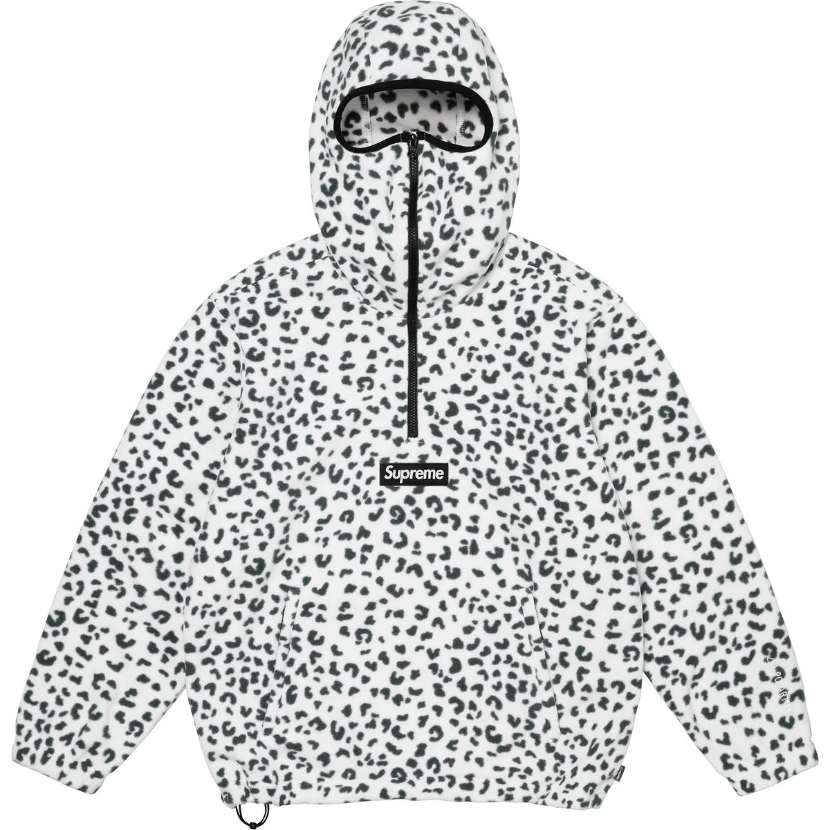 Supreme x Polartec FW24 WEEK14 Facemask Half Zip Hooded Sweatshirt logo