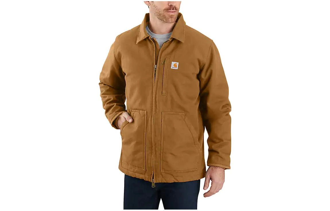 Carhartt 104293 WASHED DUCK SHERPA-LINED COAT -2 LOOSE FIT