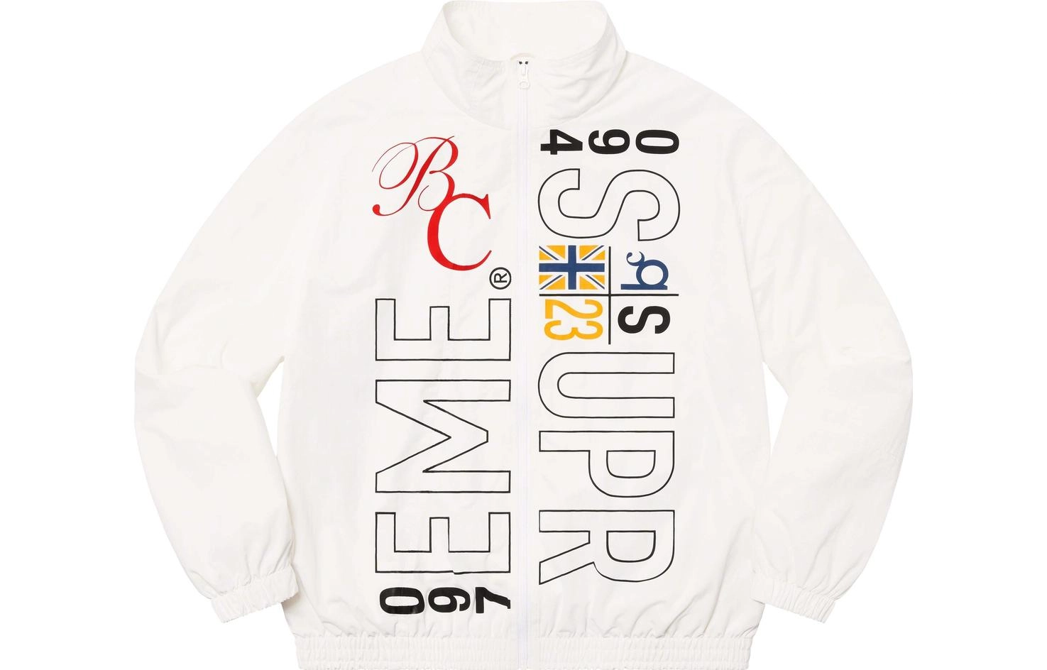 Supreme x BERNADETTE CORPORATION SS23 WEEK13 TRACK JACKET logo