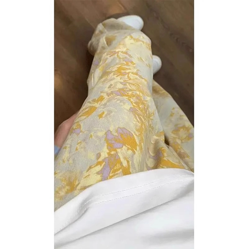 宝米卡 直筒美式设计复古百搭宽松休闲直筒牛仔裤 男女同款
