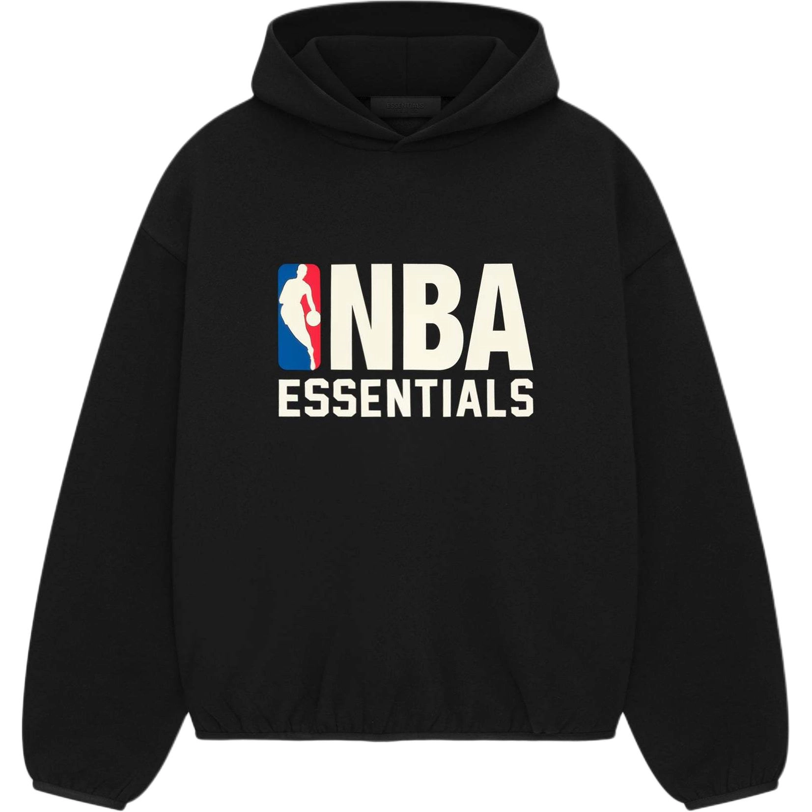 Fear of God Essentials x NBA FW24 Essentials NBA Hoodie logo BLACK