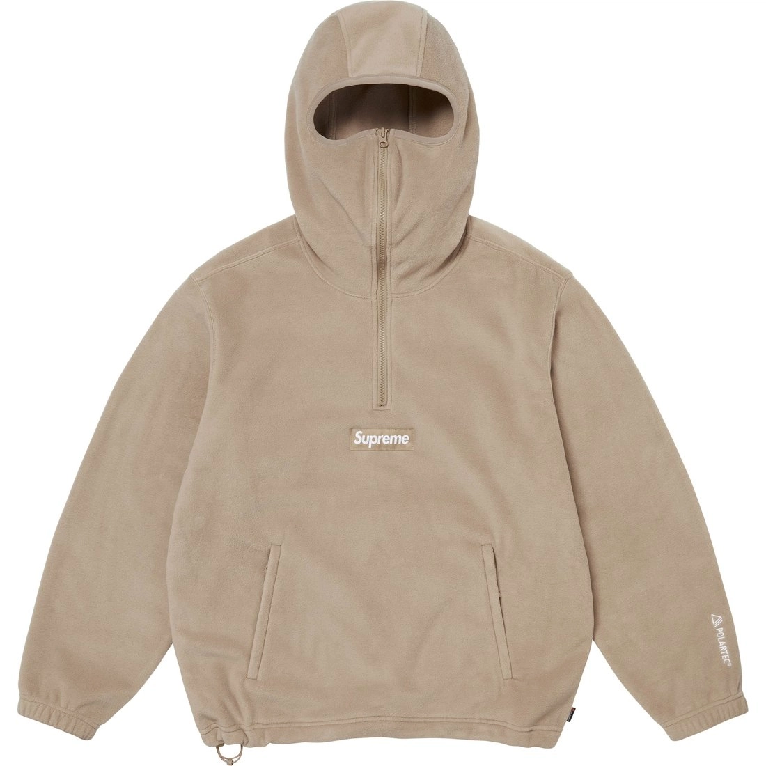 Supreme x Polartec FW24 WEEK14 Facemask Half Zip Hooded Sweatshirt logo