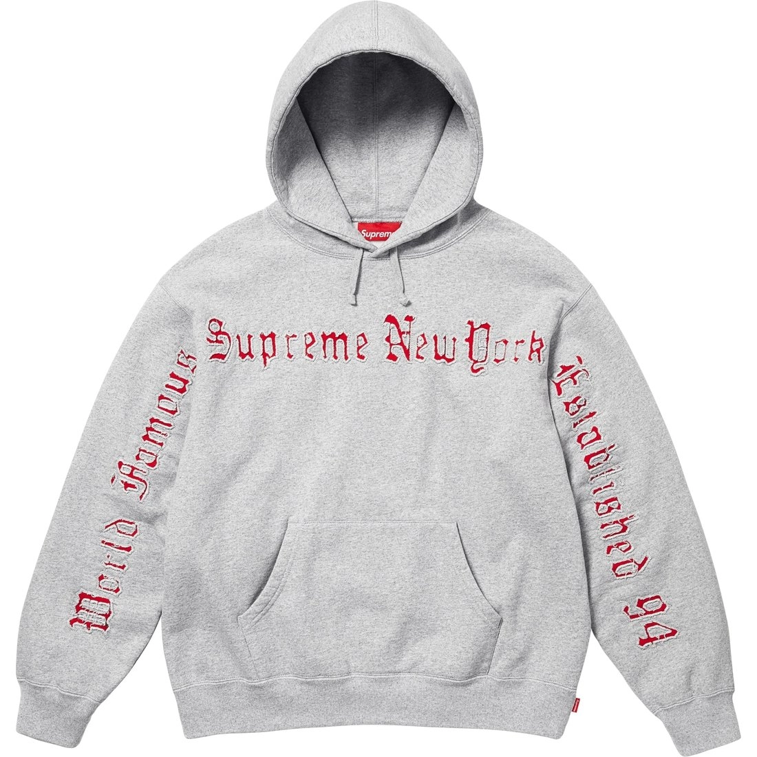 Supreme SS25 Contrast Cutout Hooded Sweatshirt logo