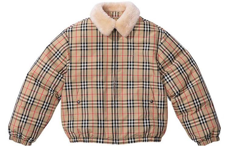 Supreme S2S2 Week 3 x Burberry Shearling Collar Down Puffer Jacket
