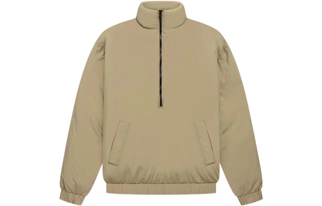 Fear of God Essentials SS22 Half-zip Puffer Oak Logo