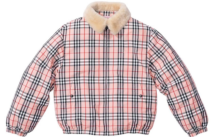 Supreme S2S2 Week 3 x Burberry Shearling Collar Down Puffer Jacket