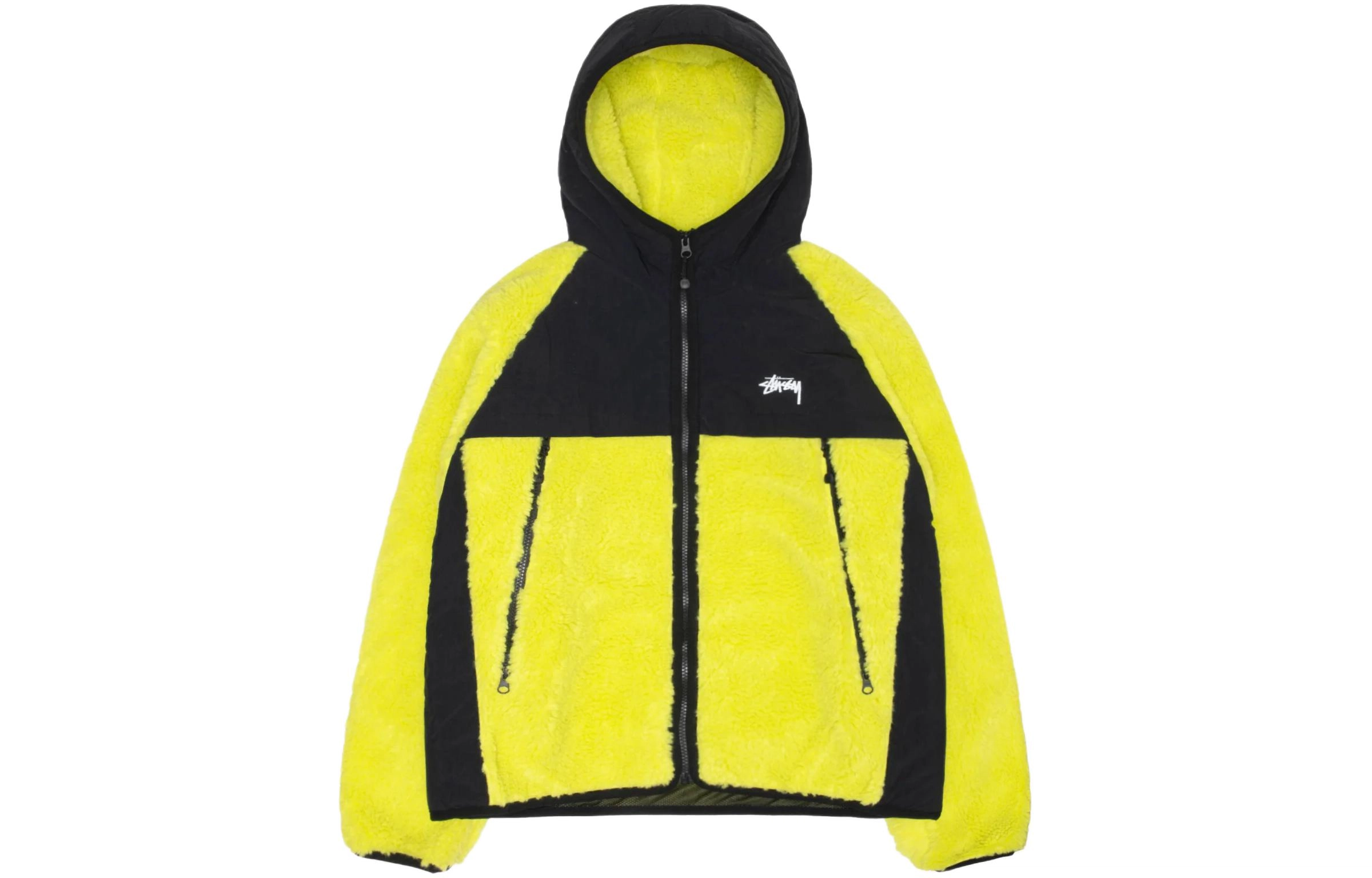 Stussy FW23 SHERPA PANELED HOODED JACKET