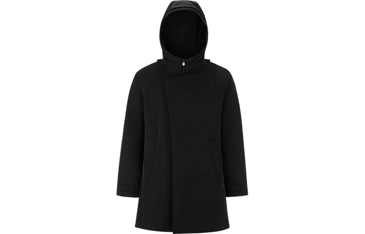 【波司登秀场款】波司登 双门襟防风鹅绒风衣轻薄羽绒服 男款 黑色