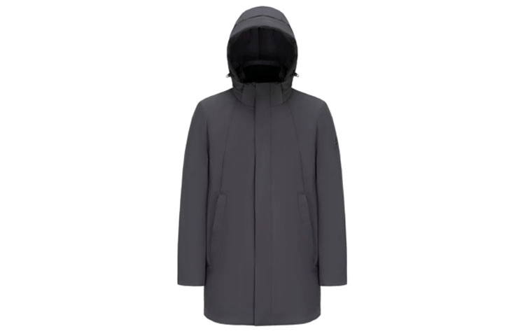 波司登 可脱卸内胆连帽风衣夹克羽绒服 男款