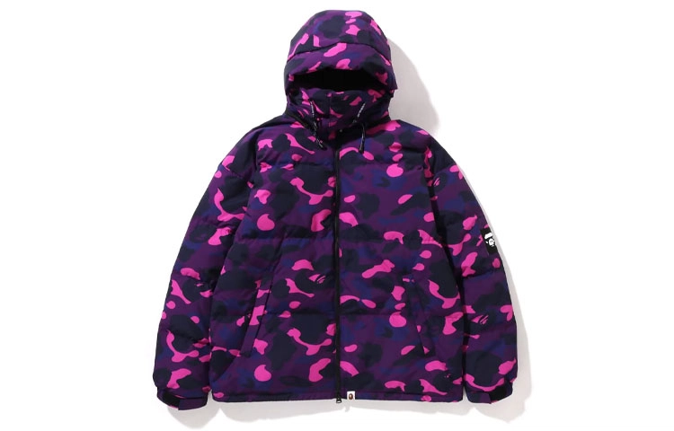 A BATHING APE FW22 Color Camo Relaxed Fit Down Jacket