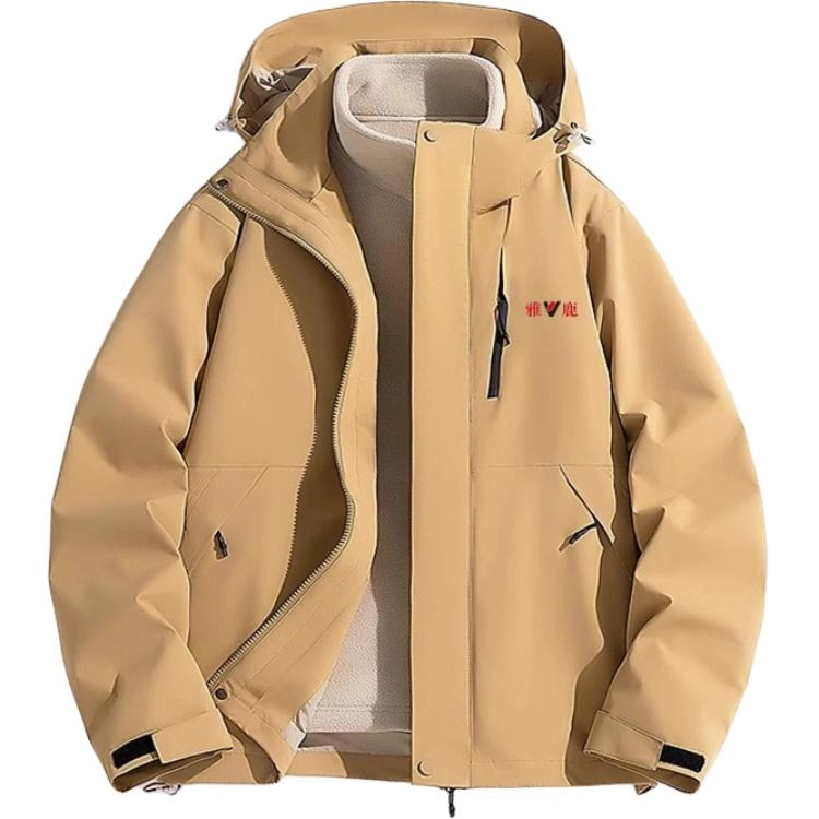 雅鹿  三防三合一进藏徒步爬山户外登山服  防水防风防紫外线透气耐磨保暖速干超轻防虫防静电防泼水防寒防雨冲锋衣 男女同款