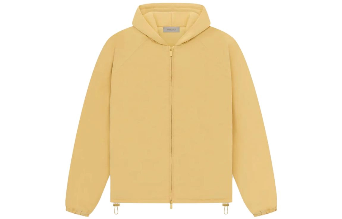 Fear of God Essentials Drop2 SS23 Essentials Fullzip Jacket Light Tuscan Logo