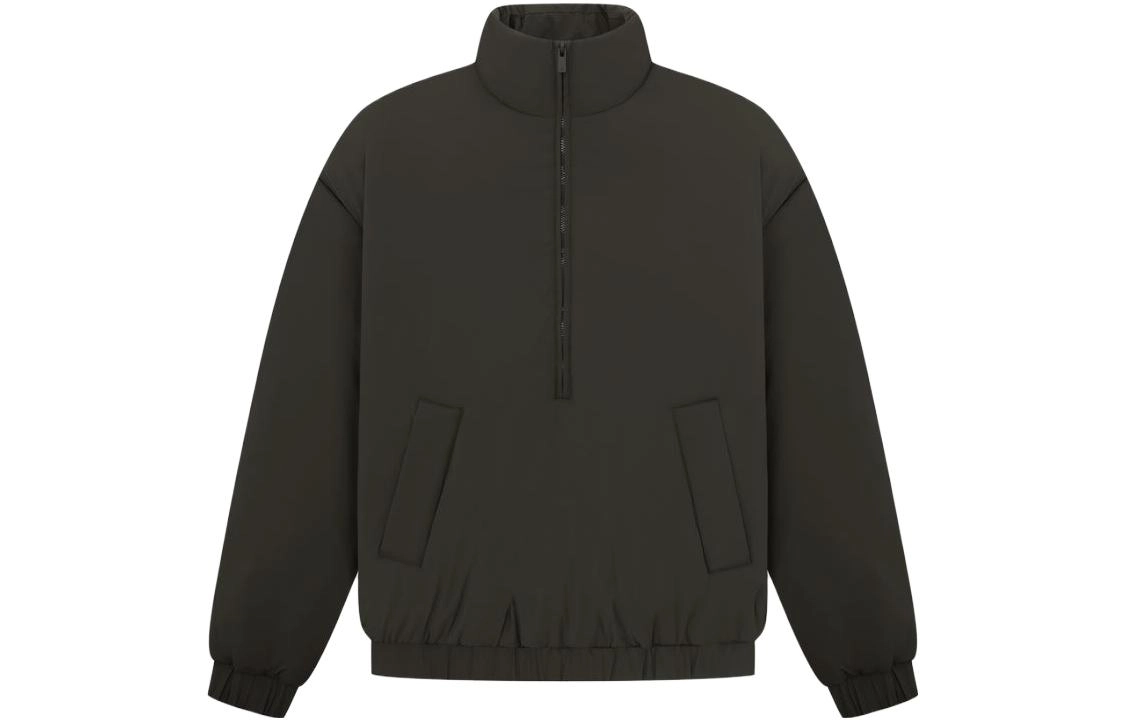 Fear of God Essentials SS23 nNylon Puffer Jacket Off Black Logo
