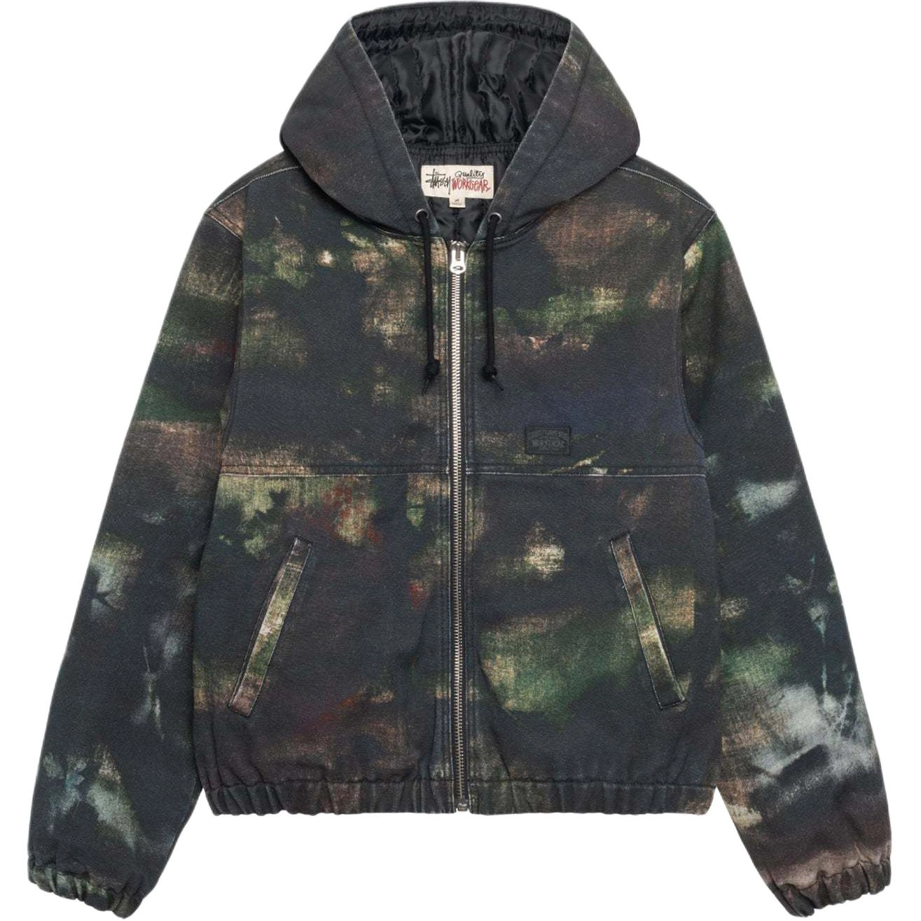 Stussy FW24 WORK JACKET STENPAT CAMO logo