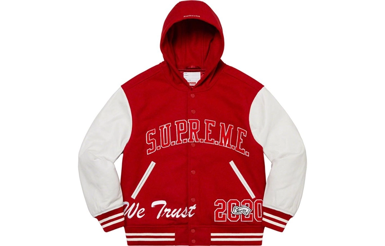 Supreme FW20 Week 9 King Hooded Varsity Jacket