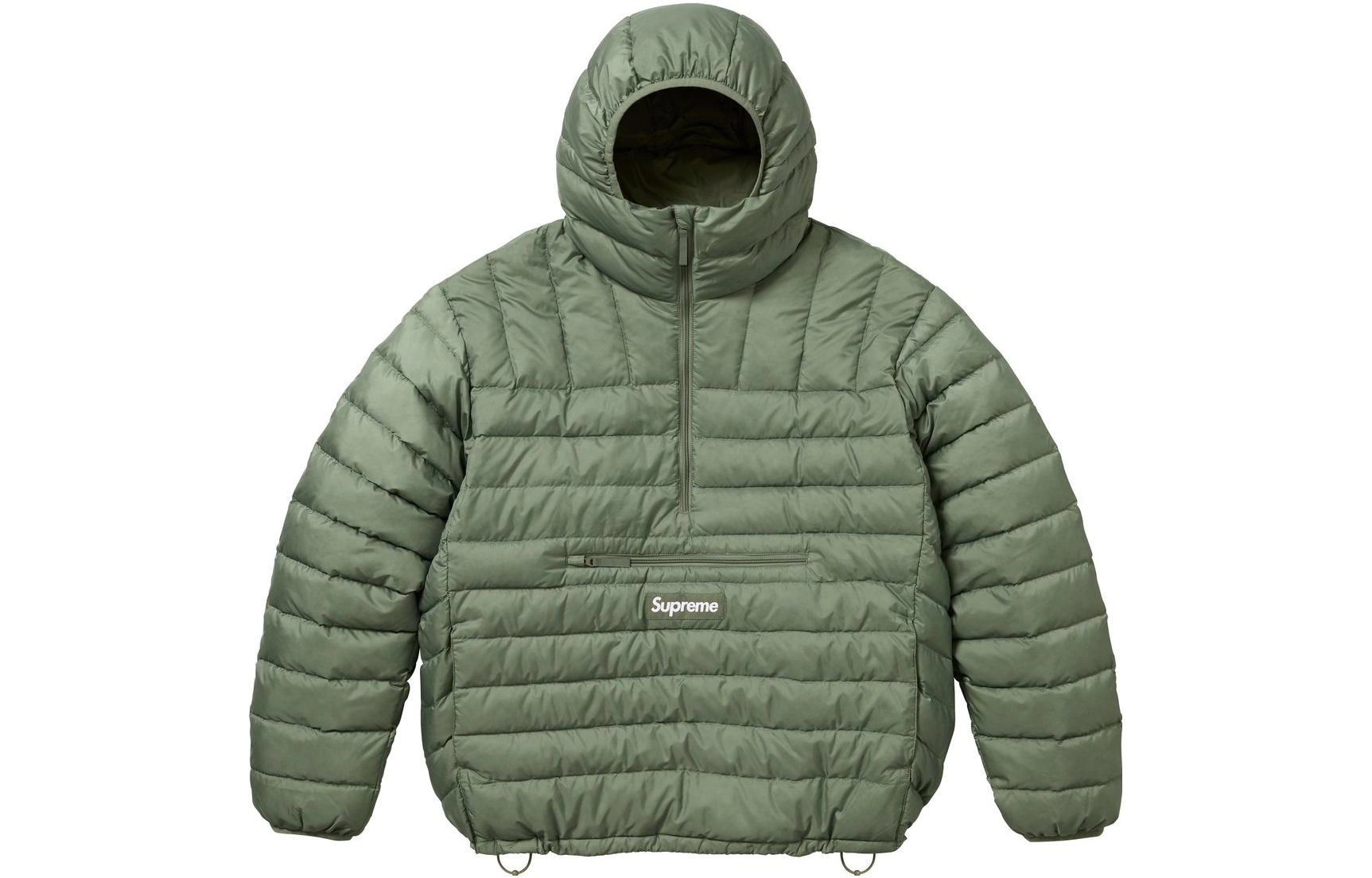 Supreme FW23 WEEK7 MICRO DOWN HALF ZIP HOODED PULLOVER