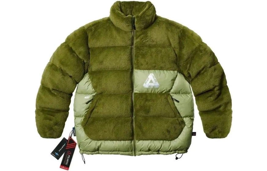 PALACE FW22 Polartec High Loft Puffa Olive Logo