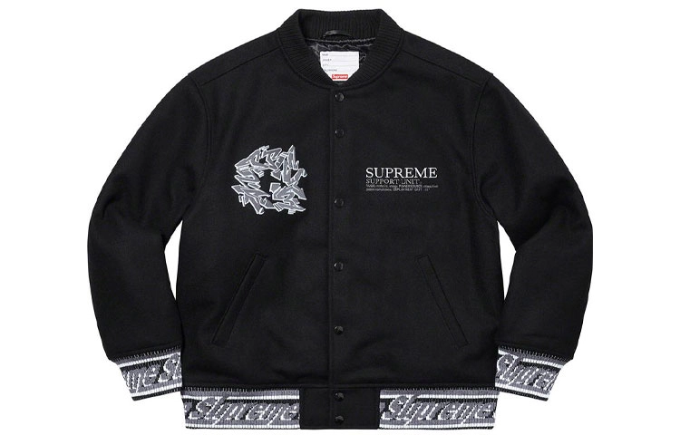 Supreme FW21 Week 12 Support Unit Varsity Jacket
