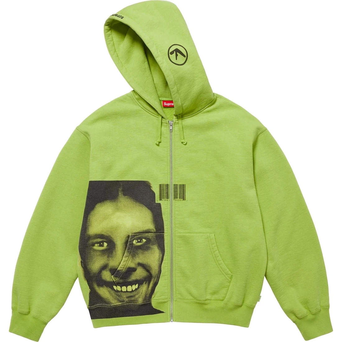 Supreme x Aphex Twin SS25 WEEK2 Zip Up Hooded Sweatshirt