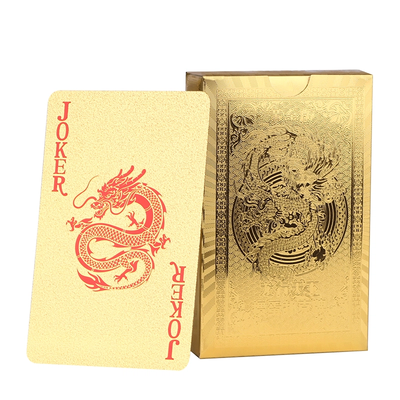 妙记 金箔 防水掼蛋牌 高级土豪金四副装  扑克