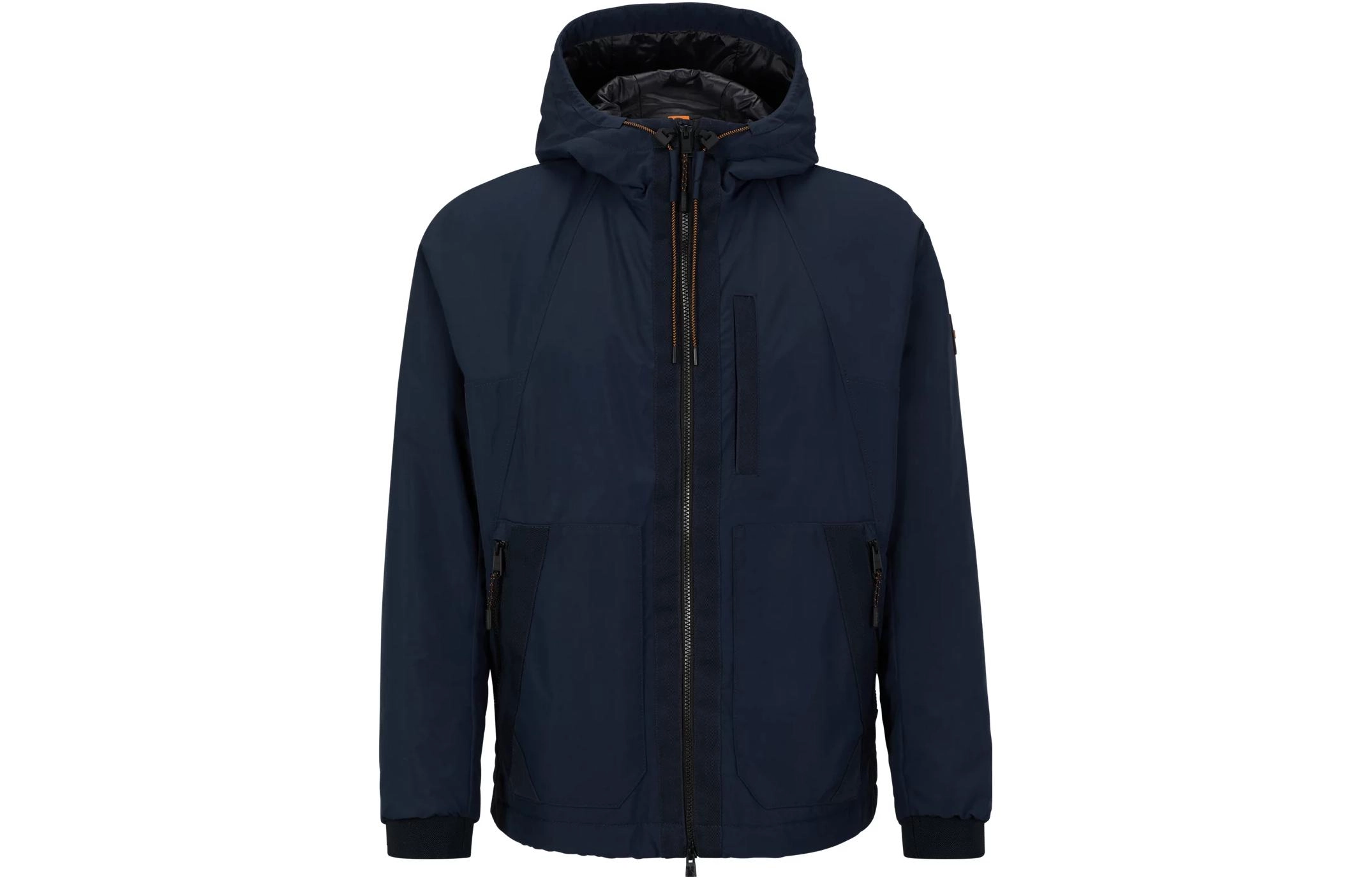 HUGO BOSS Water-Repellent Hooded Jacket With Logo Details