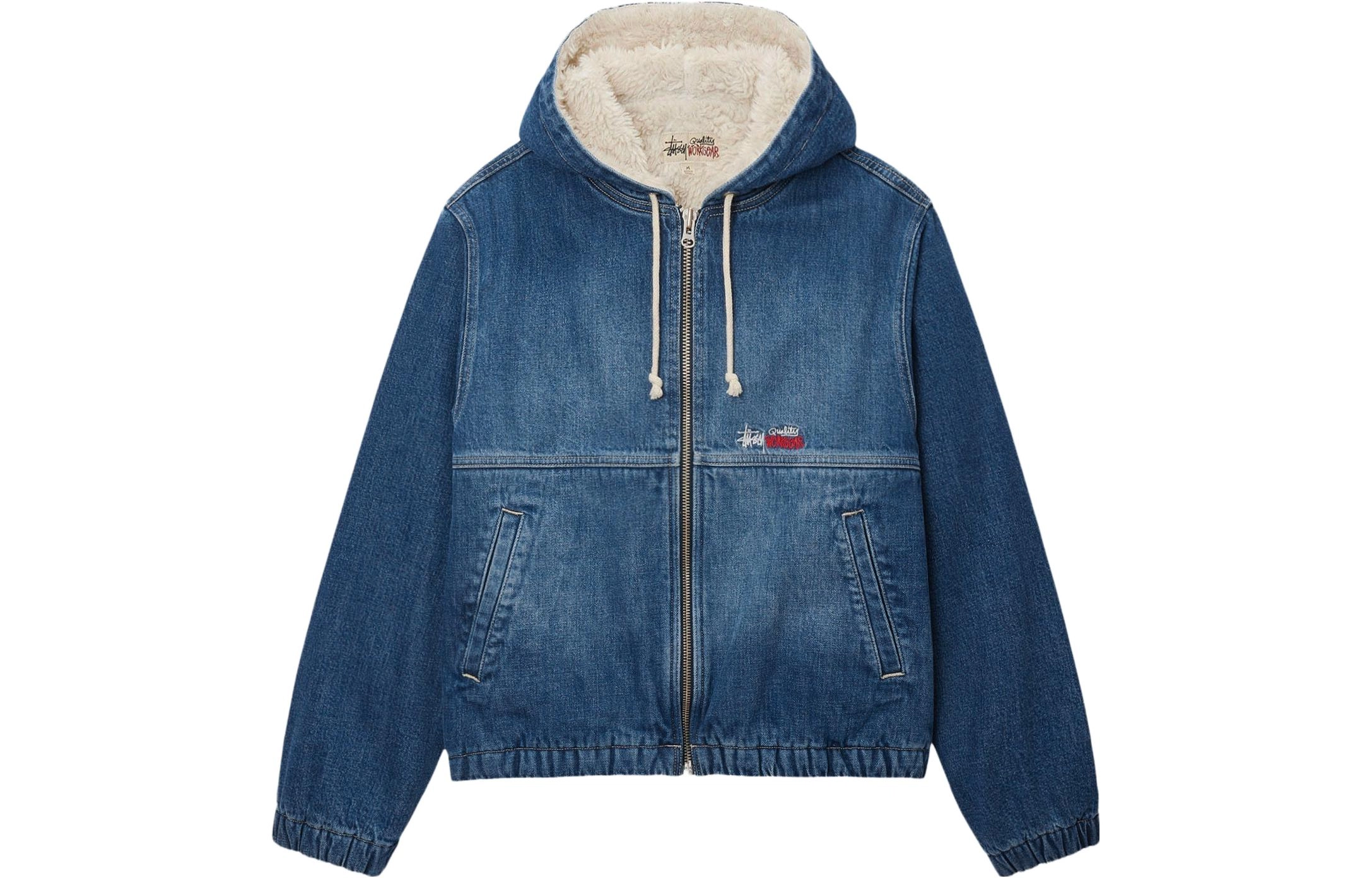 Stussy FW23 WORK JACKET DENIM SHERPA