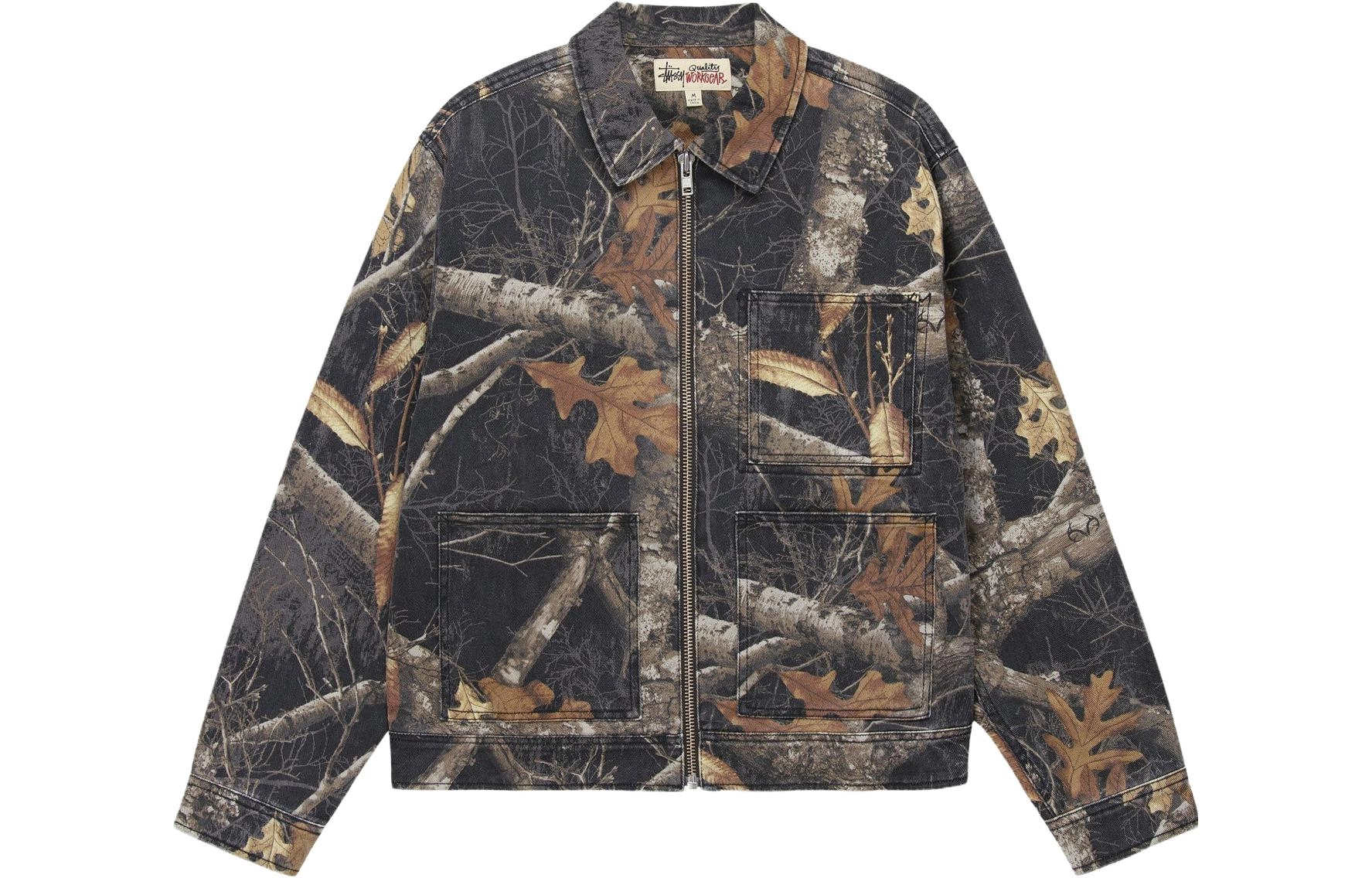 Stussy FW23 ZIP WORK JACKET REALTREE EDGE