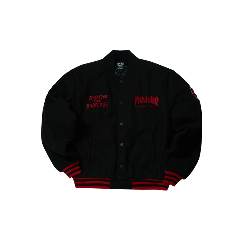 THRASHER 2023SMU SKATEGOAT VARSITY JACKET