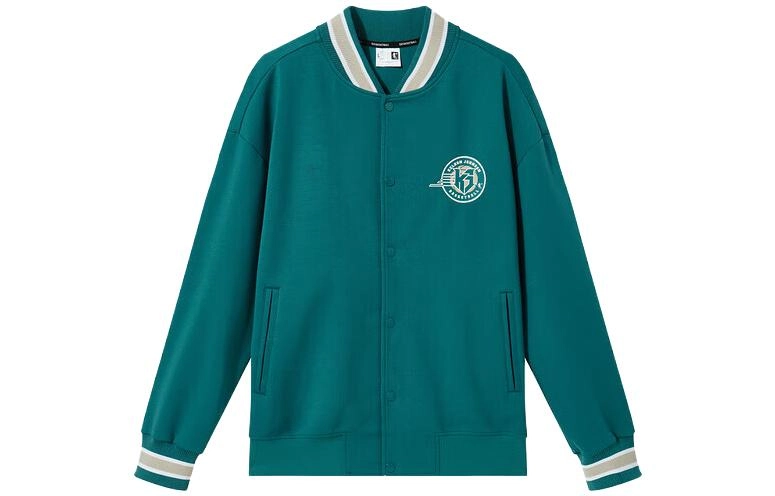 乔丹 字母印花防风棒球服 男款 海青色