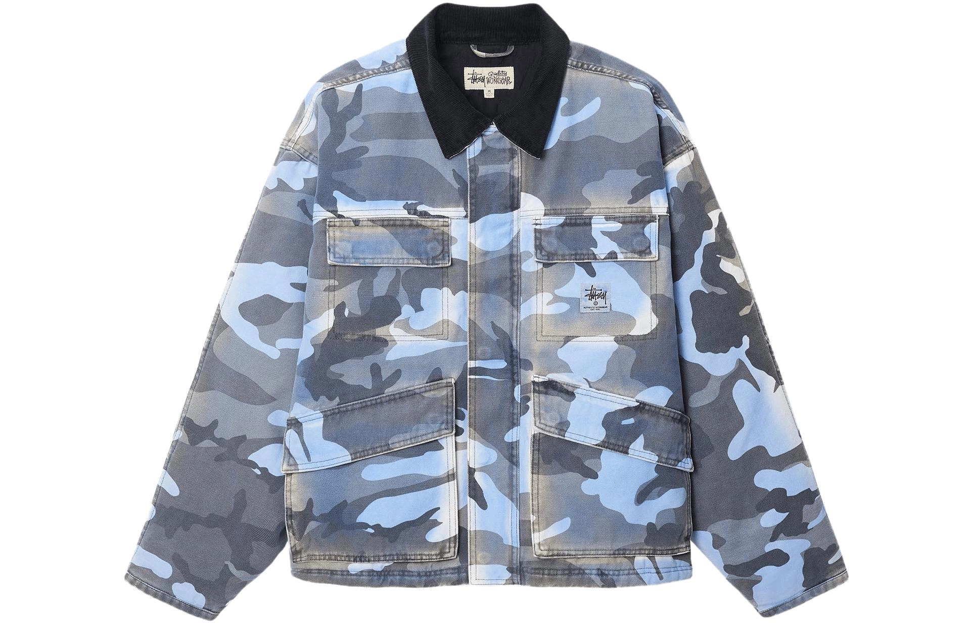 Stussy FW23 SHOP JACKET SPRAY DYE CANVAS