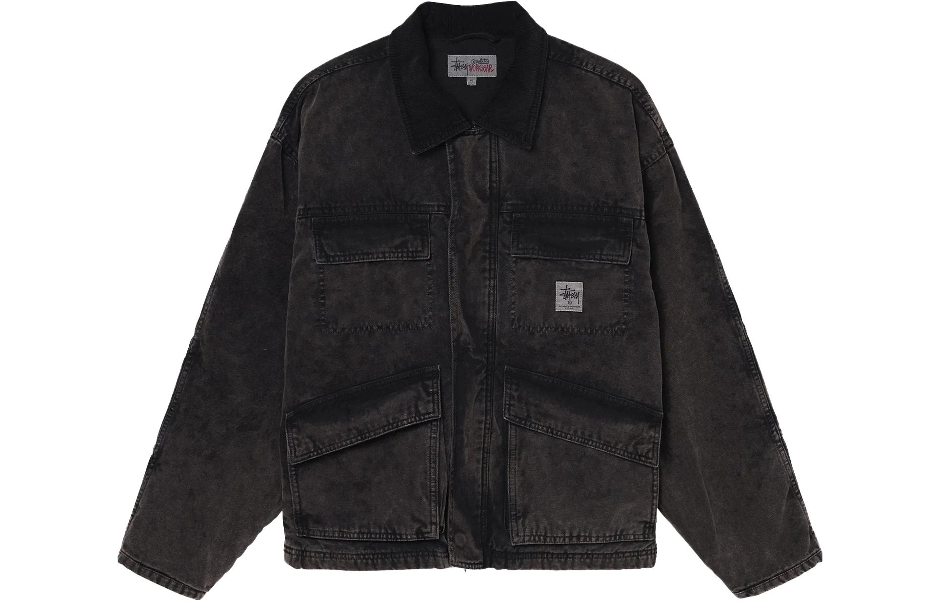 Stussy FW23 SHOP JACKET SPRAY DYE CANVAS