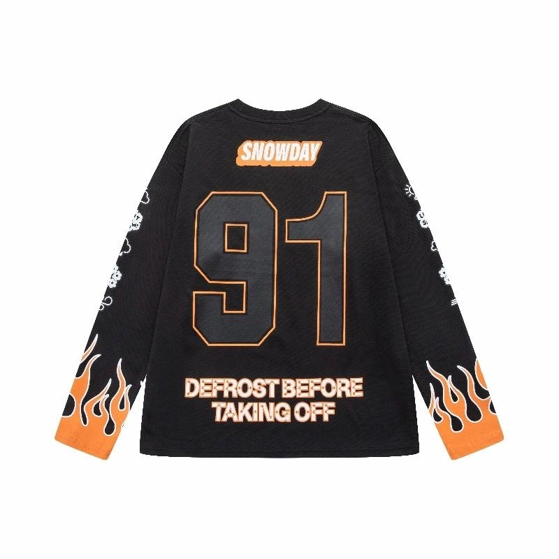 Snowday Long-sleeve blue flame Jersey