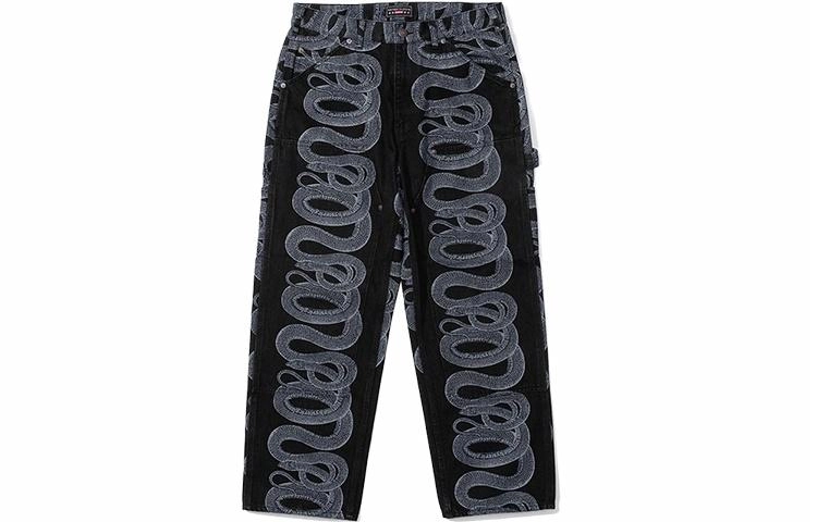 Supreme SS21 Week 4 x HYSTERIC GLAMOUR Snake Double Knee Denim Painter Pant