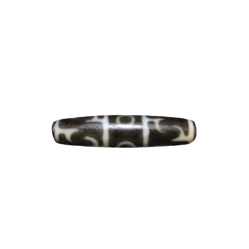 灵运宝 转运招财莲师法器三眼天珠老矿风化油润包浆老料器磨损到位天然 玛瑙 吊坠 男女同款情侣款