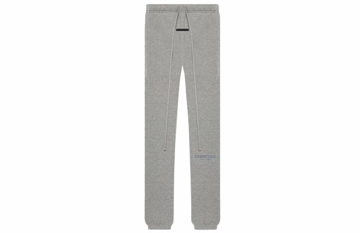 Fear of God Essentials SS21 Sweatpant Dark Heather Oatmeal Logo