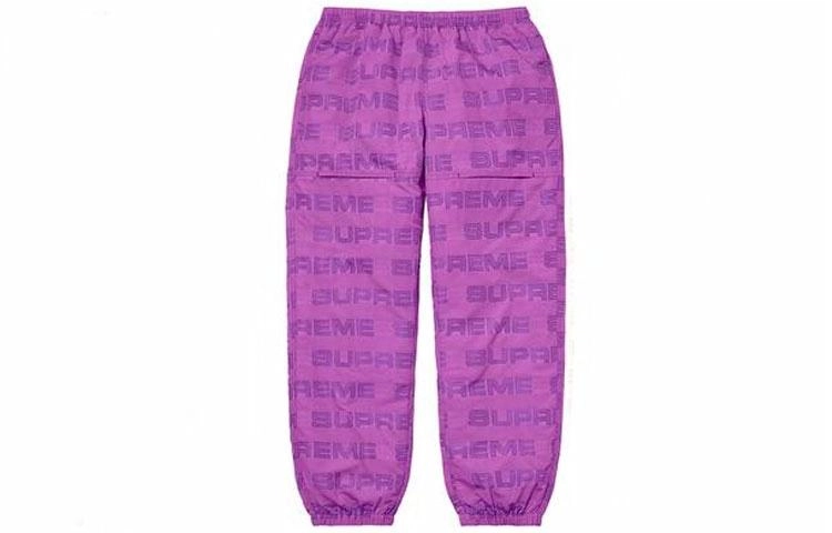Supreme Week1 Logo Ripstop Track Pant Logo