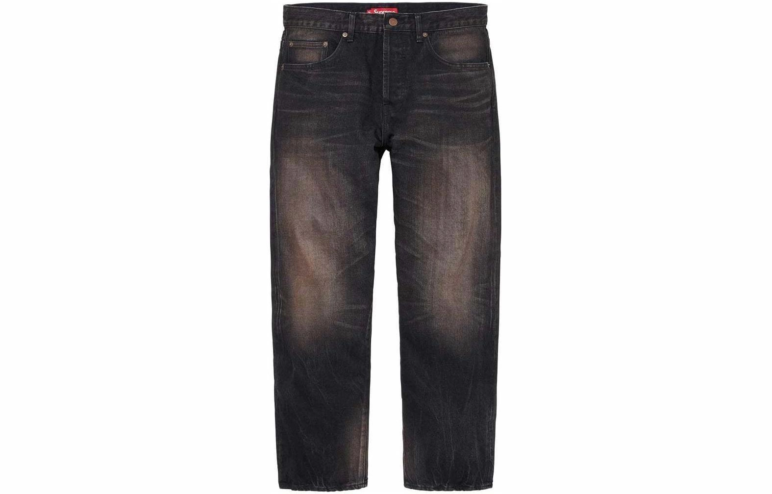 Supreme SS24 WEEK6 DISTRESSED LOOSE FIT SELVEDGE JEAN