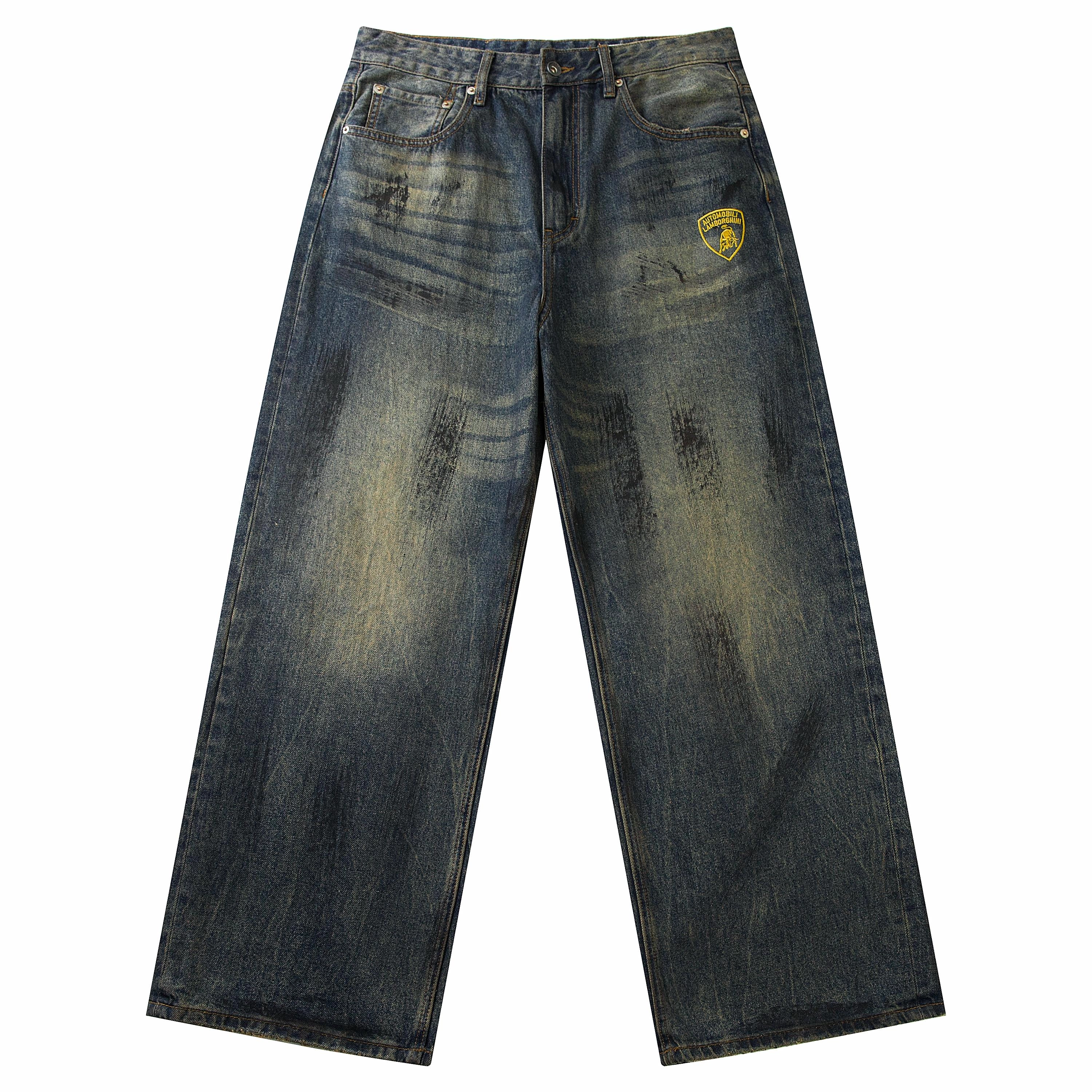 Automobili Lamborghini logobaggy jeans