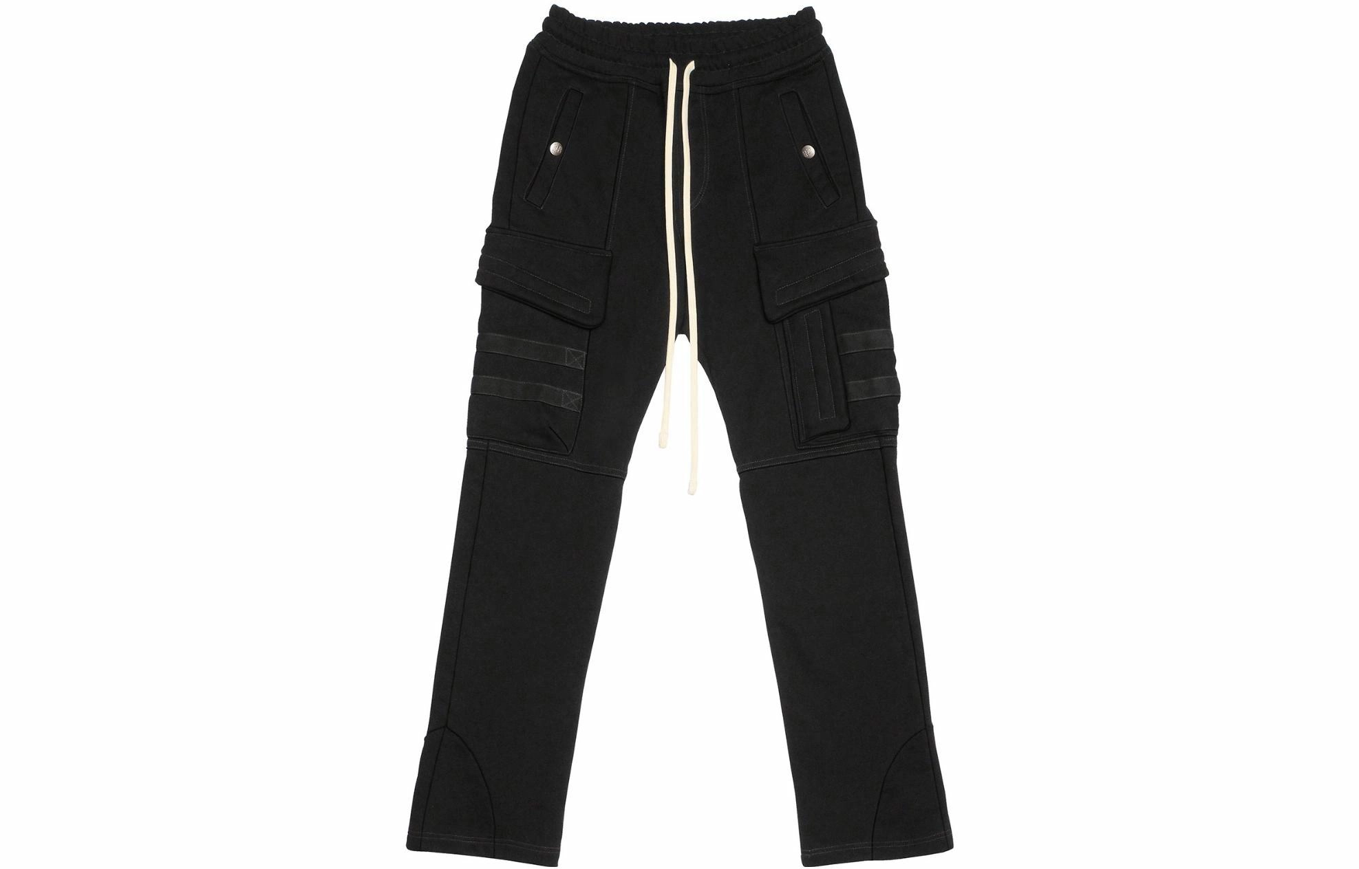 FARFROMWHAT FW22 3 Cloud Pocket Sweat Pants Moonless Night Black
