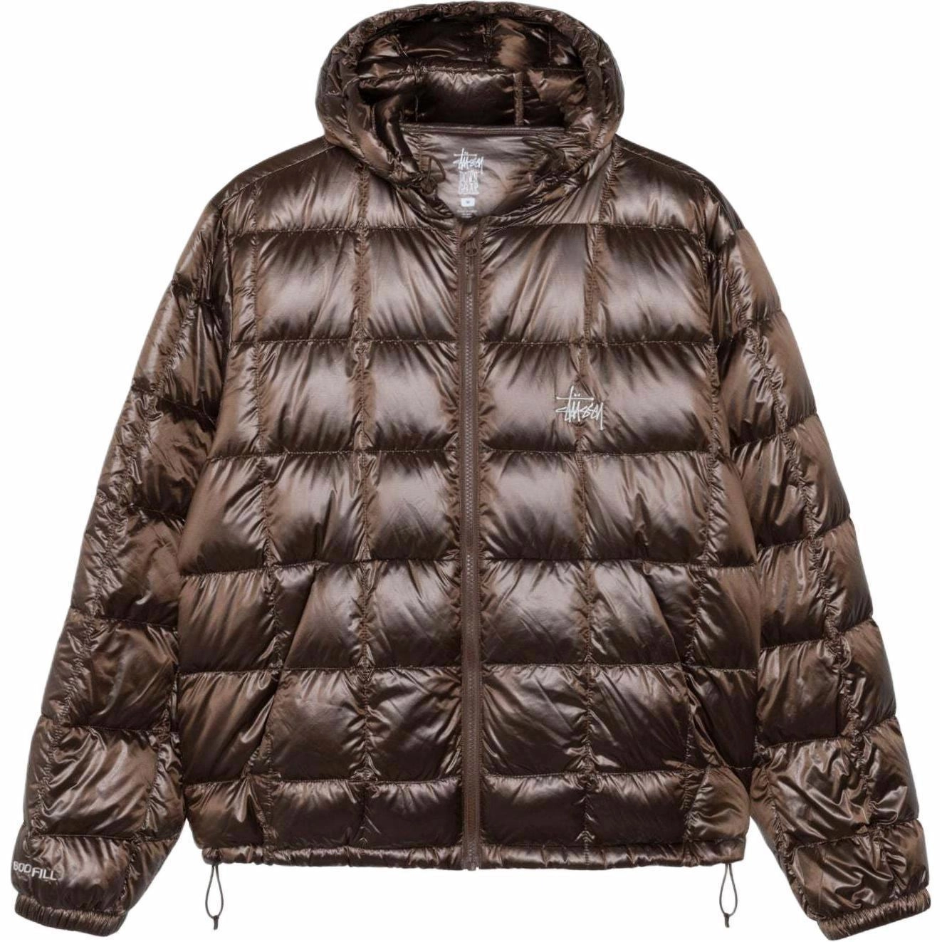Stussy FW24 MIDWEIGHT HOODED PUFFER logo