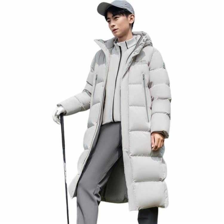波司登 加厚长款纯色长袖羽绒服 男女同款