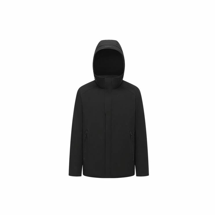波司登 都市通勤系列 时尚提花连帽微弹羽绒服 男款