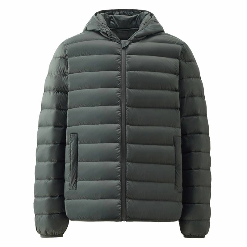 佐丹奴 鸭绒连帽梭织轻暖羽绒服 男款