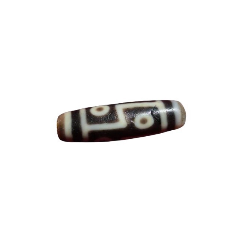 灵运宝 #转运招财折线六眼天珠黑白分明老矿风化油润包浆老料器磨损到位天然 玛瑙 吊坠 男女同款情侣款