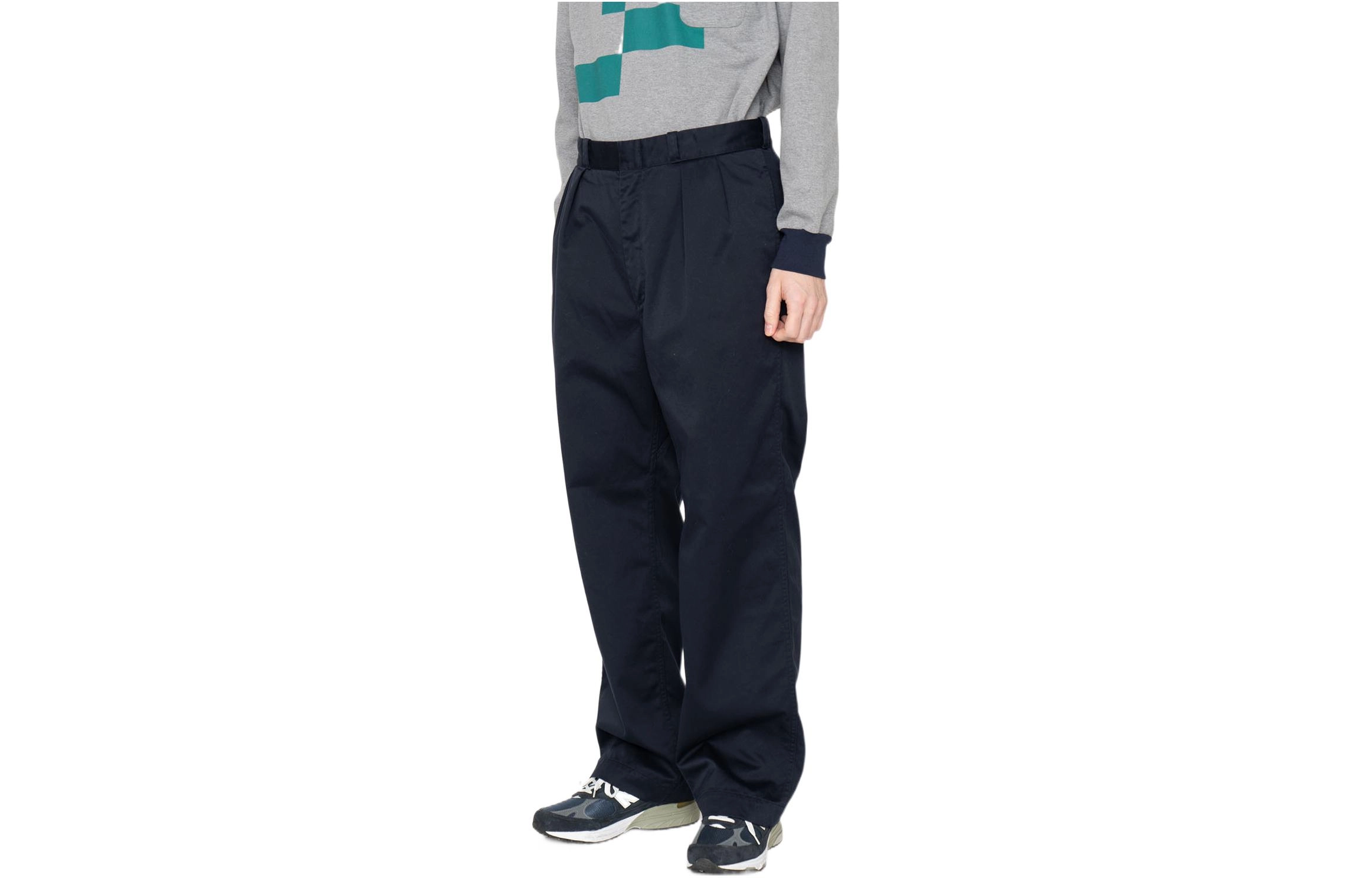 nanamica SS22 Double Pleat Wide Chino Pants