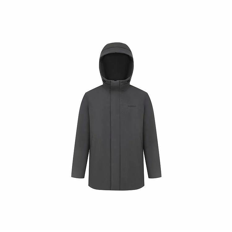 波司登 连帽厚款保暖可拆卸内胆羽绒服 男款