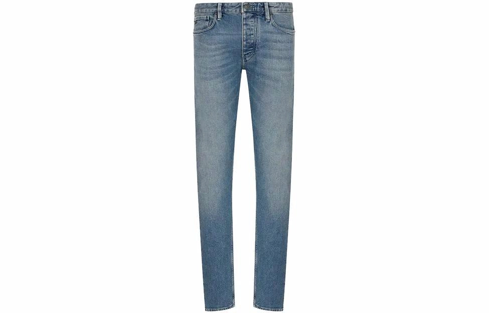 EMPORIO ARMANI J75 Slim-Fit Vintage-Look Denim Jeans